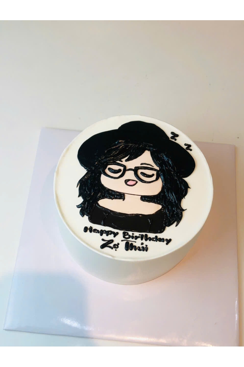 Mẫu bánh chân dung chibi vui nhộn 3