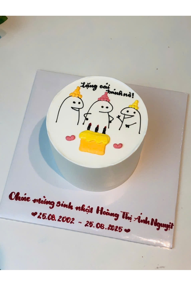 Mẫu bánh chân dung chibi vui nhộn 1