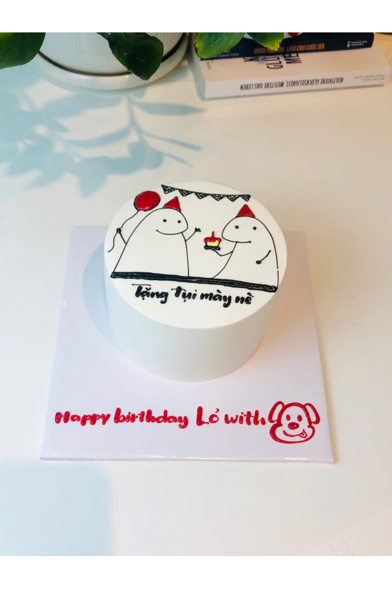 Mẫu bánh chân dung chibi vui nhộn 1