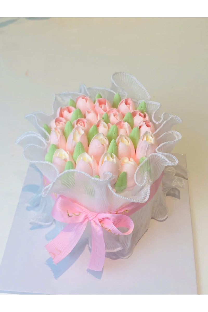 Mẫu bánh hoa tulip