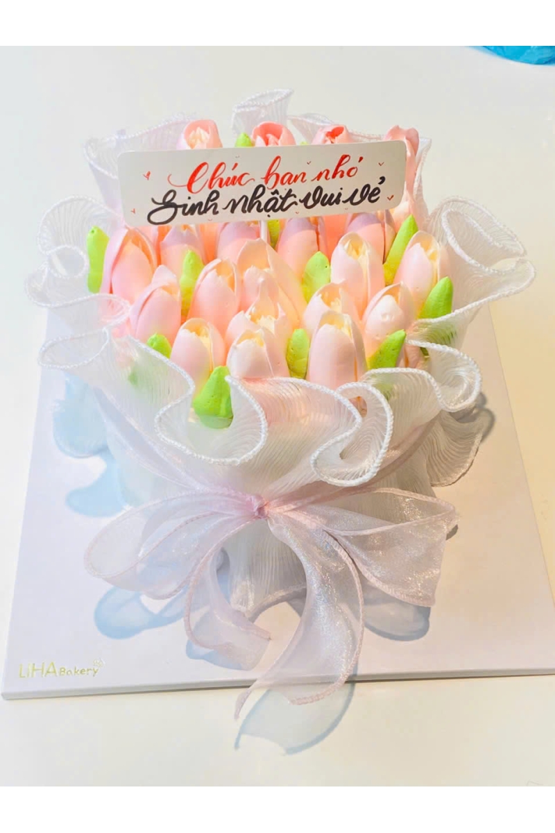 Mẫu bánh hoa tulip