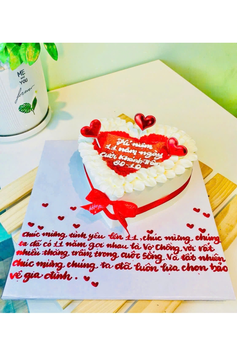 Mẫu bánh trái tim