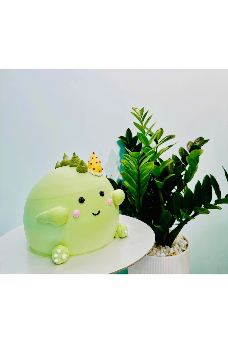 Bánh kem bé khủng long cute