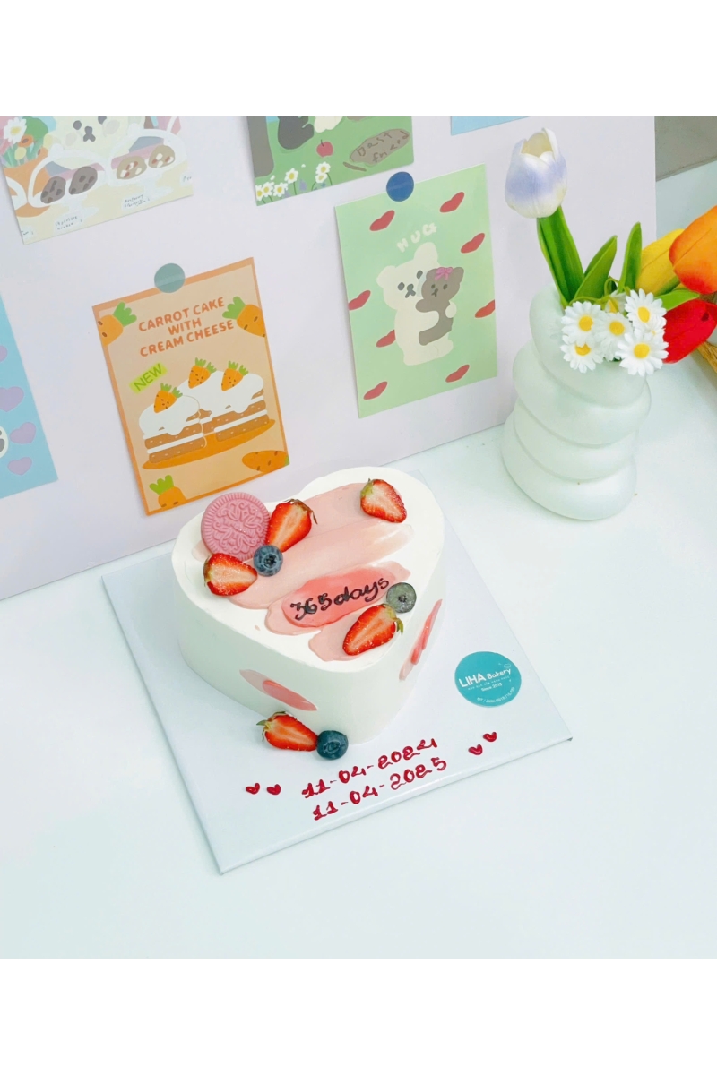 Mẫu bánh trái tim