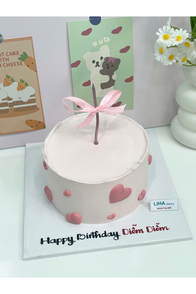 Mẫu trang trí trái tim nhỏ xinh