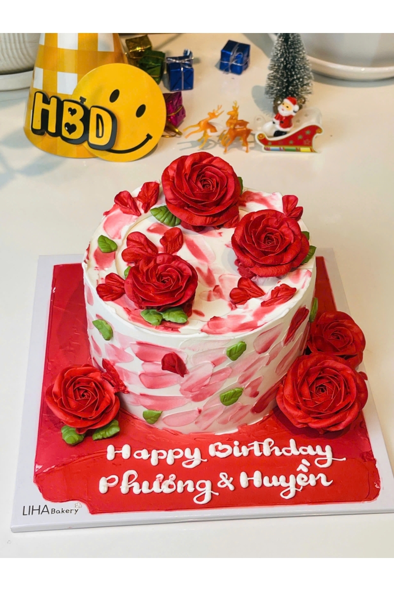 Bánh mẫu hoa theo yêu cầu