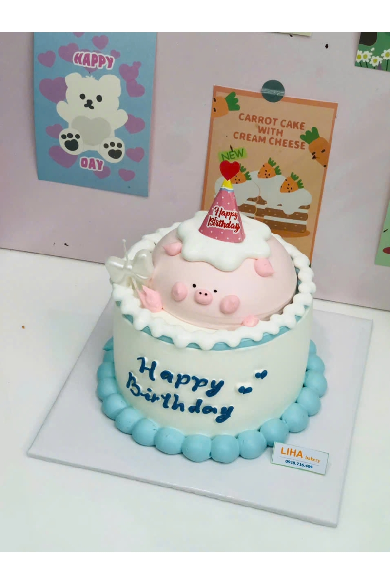 Bánh kem mẫu gấu cute