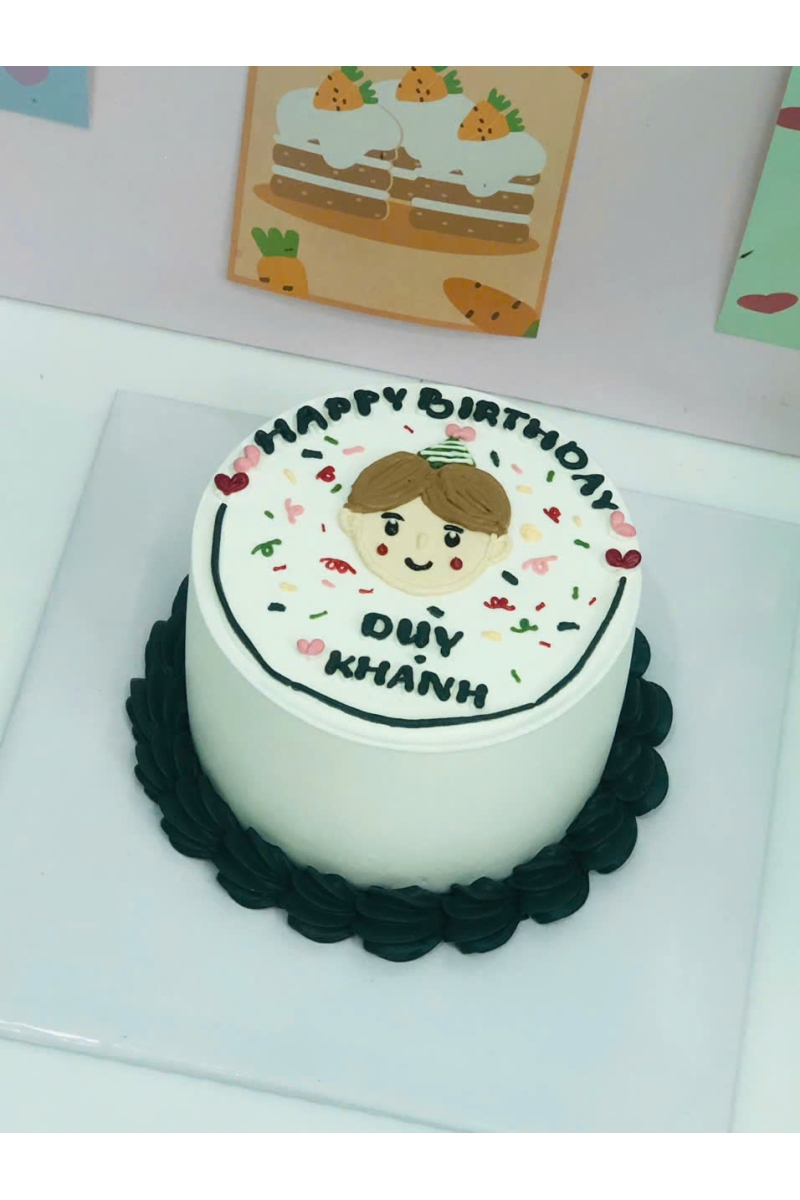 Mẫu bánh chân dung chibi vui nhộn 1