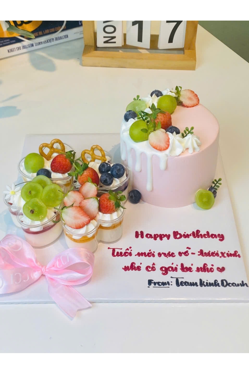 Set 4 panacotta và bánh kem 12